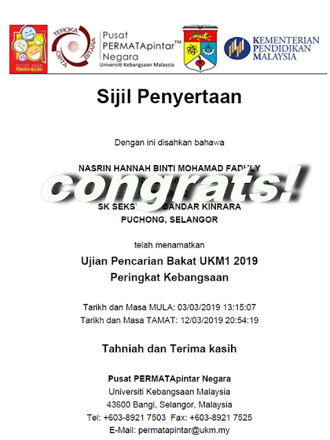 Contoh Soalan Ujian Ukm1 - Selangor q