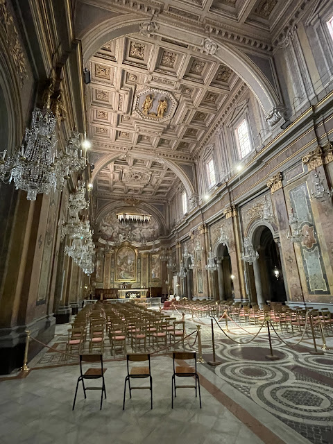 Interior of Basilica of Saints John and Paul on the Caelian Hill