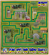 Thomas and friends easy maze game puzzle for kids to print out