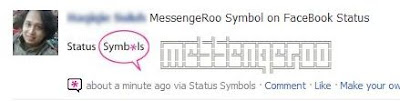 facebook symbols messengeroo text art