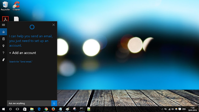 cara mengirim email di cortana