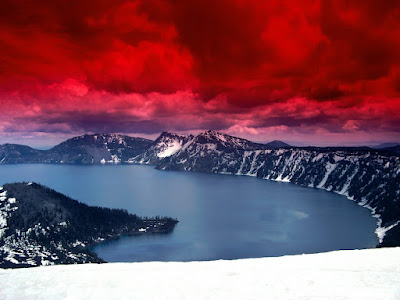 Lake wallpaper with effects