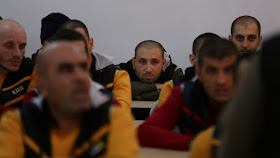 Former ISIS members sit in a classroom at the Syrian Center for Combating Extremist Ideology.KHALIL ASHAWI / REUTERS