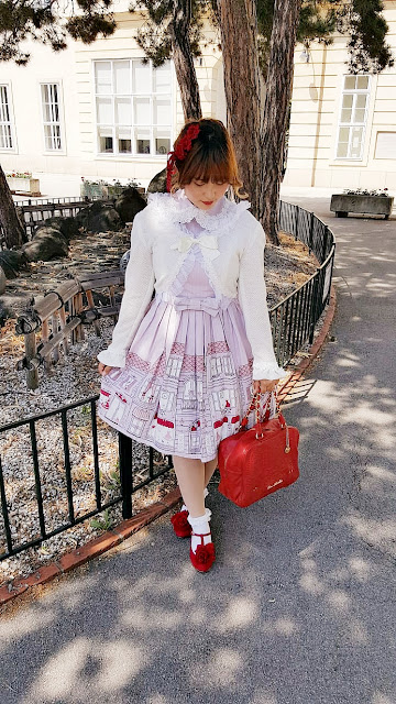 innocent world dress red shoes floral kawaii lolita fashion jfashion japanese fashion auris lothol