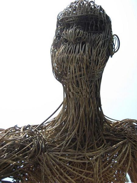 Gigantic Sculpture of Man from the Ropes Seen On www.coolpicturegallery.us