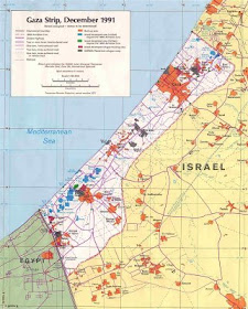 MAPA DE GAZA EN 1991