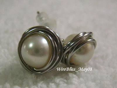 Pearl Post Earrings