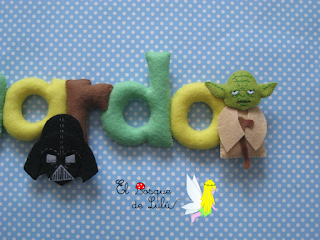 nombre-fieltro-starwars-felt-name-name-banner-elbosquedelulu-hechoamanoparati-detalle-nacimiento-decoración-infantil-Leonardo