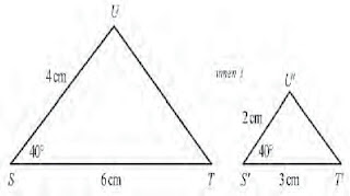 materi matematika kelas 9, dua segitiga sebangun