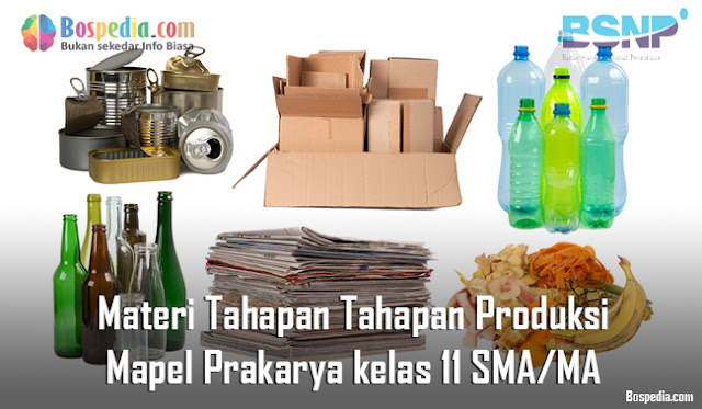 Materi Tahapan Tahapan Produksi Mapel Prakarya kelas 11 SMA/MA