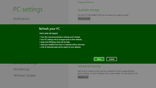 Cara Refresh Windows 8 Tanpa Menghapus File