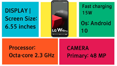 LG W41 pro Table of specification