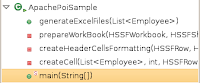 ApachePoiSample.java class methods