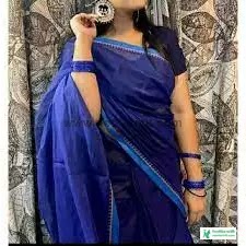 Blue saree wearing pic with face covered - blue saree wearing pic, photo, picture - blue saree design and price - blue saree pic - NeotericIT.com - Image no 7
