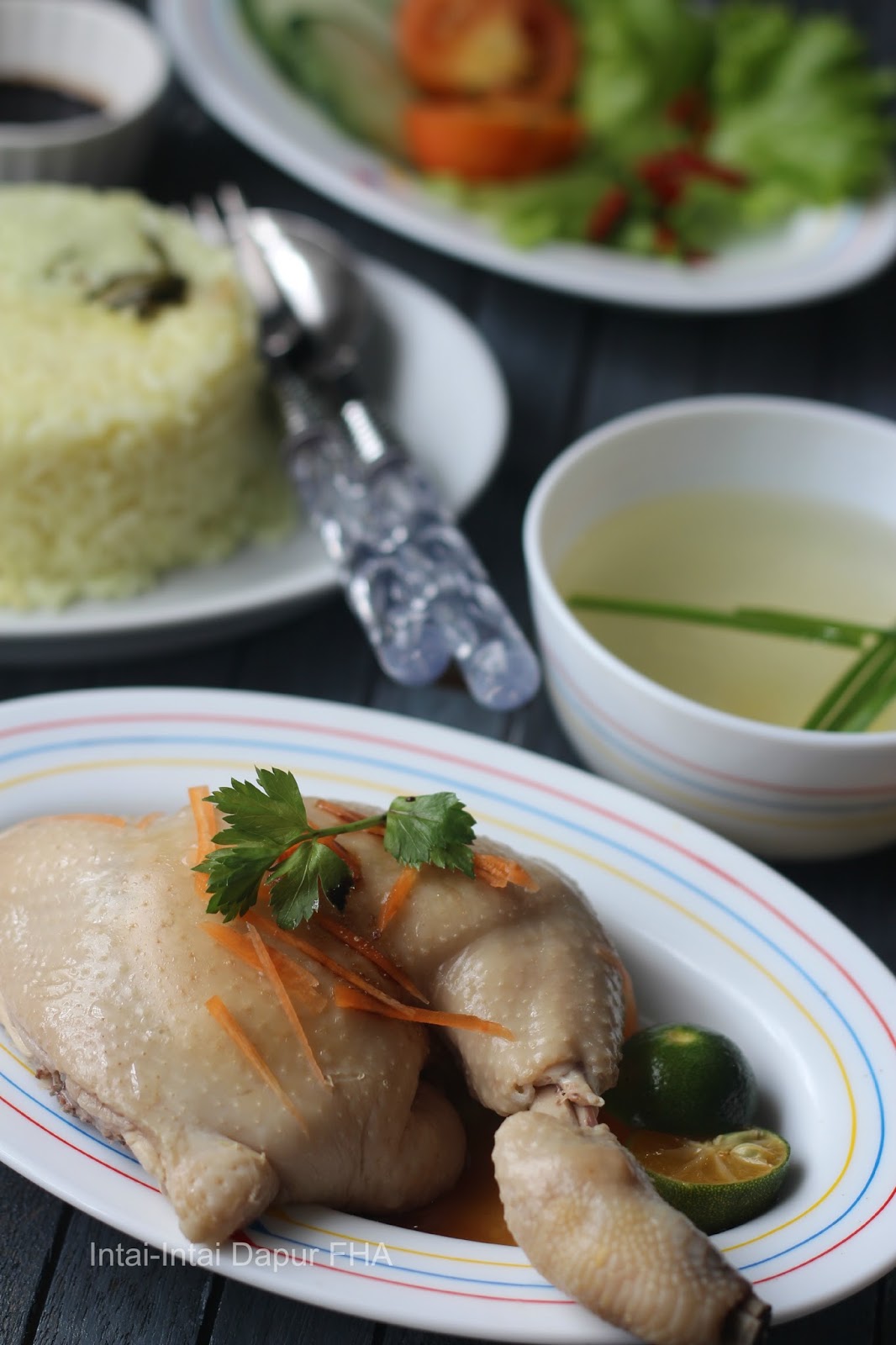 NASI AYAM HAINAN menu sihat - FHA Selemak Santan