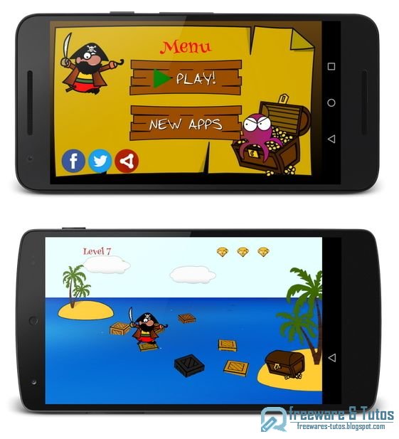  Pawpaw le Pirate : un petit jeu Android pour tuer le temps