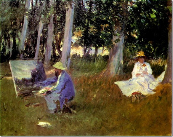 John-Singer-Sargent -1887-Claude-Monet-Painting