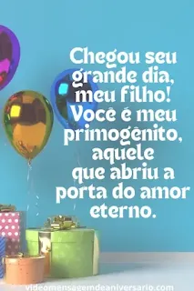 Mensagens de Aniversário para Filho Primogênito