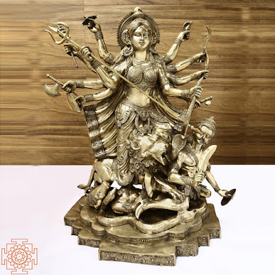 Maa Durga Brass Statue