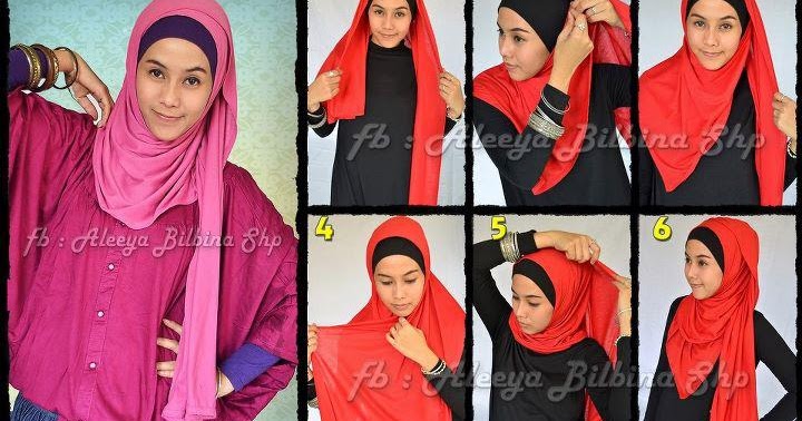 Tutorial Jilbab: Cara Memakai Basic Pashmina Style 1