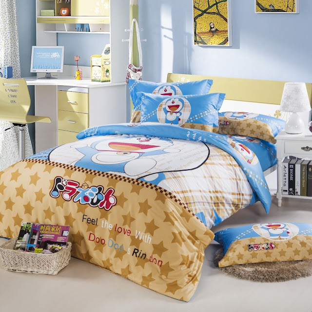 Kamar Tidur Anak Perempuan Minimalis Warna Biru