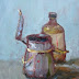 Artist Supplies, Original Oil Painting by Arizona Artist Amy Whitehouse