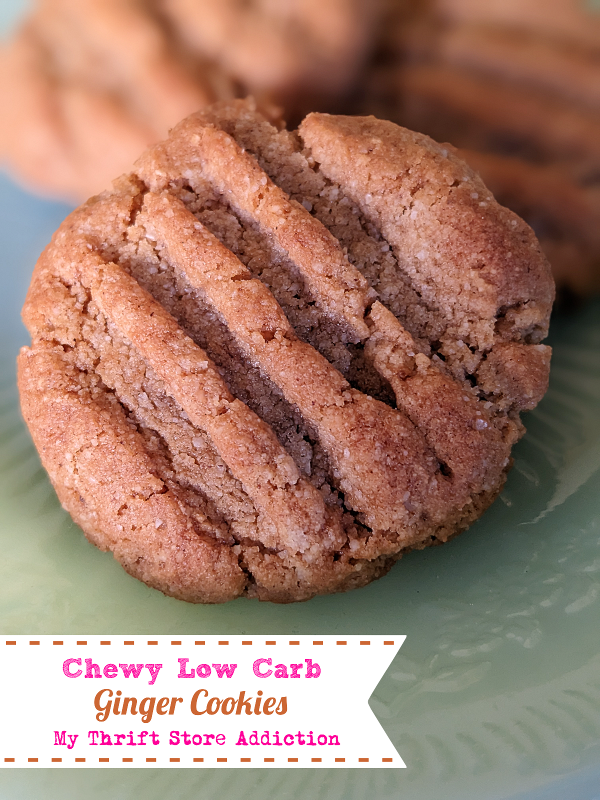 Chewy low-carb ginger cookies