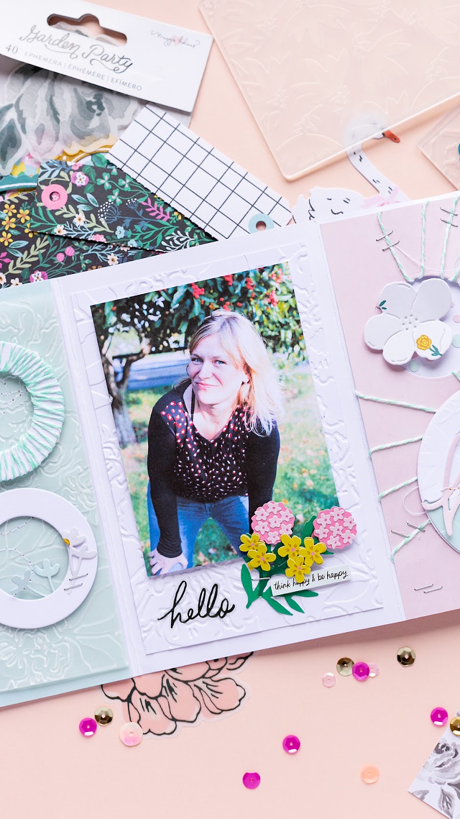 American Crafts | Mini Album | Garden Party Collection by Maggie Holmes
