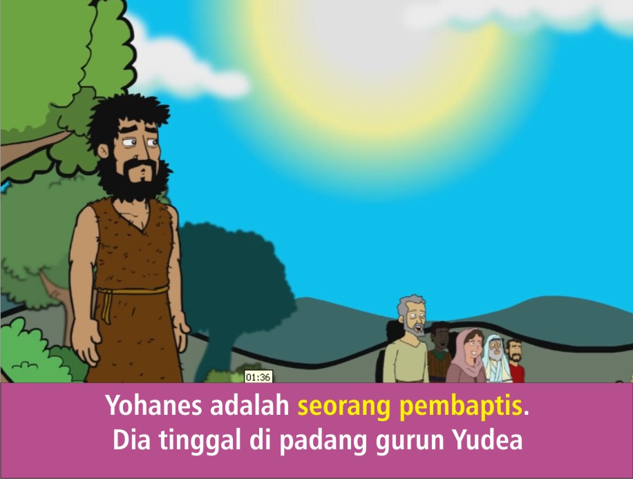 Komik Alkitab Anak: Tuhan Yesus Dibaptis