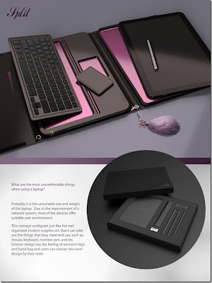 Concept new generation laptop Split