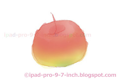 Hello Water ColorをApple PencilとiPad Pro 9.7インチでお絵かき2りんご
