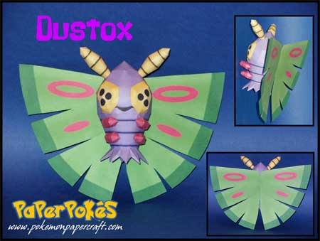 Pokemon Dustox Papercraft