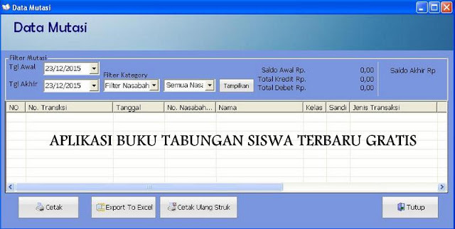 Download Aplikasi Buku Tabungan Siswa GRATIS Terbaru