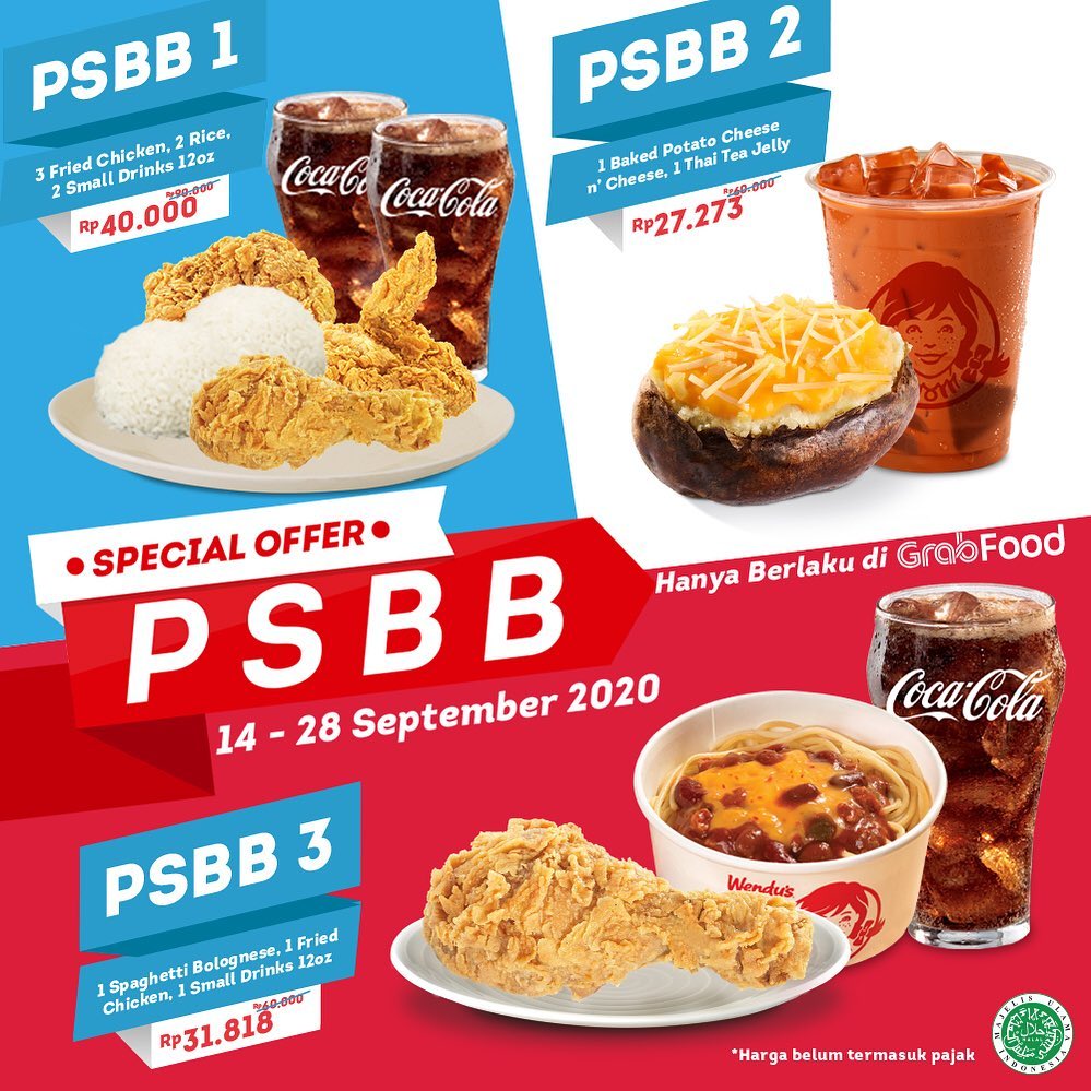 Promo WENDYS PSBB Periode 14 - 28 September 2020