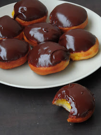 Boston pastry cream filled doughnuts