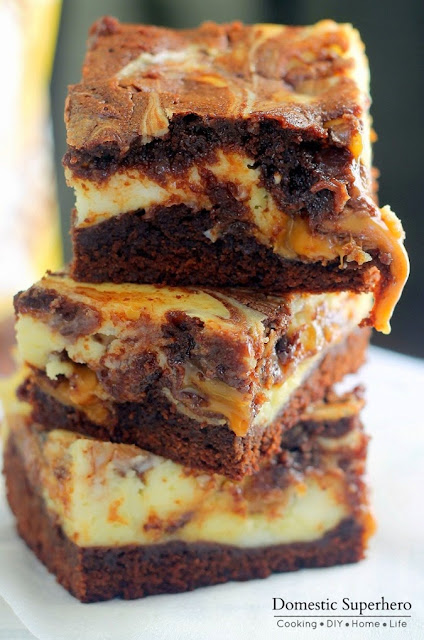 Milky Way Caramel Cheesecake Brownies