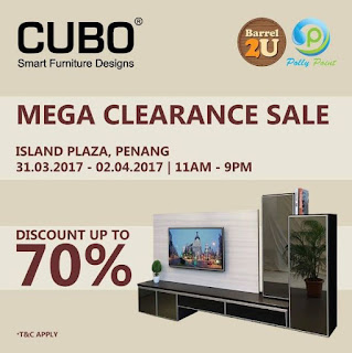 Cubo Mega Clearance Sales at Island Plaza Penang (31 March - 2 April 2017)