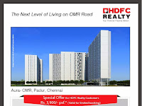 HDFC Realty: Independent Sky homes at OMR, Chennai starting from Rs. 56 Lacs  