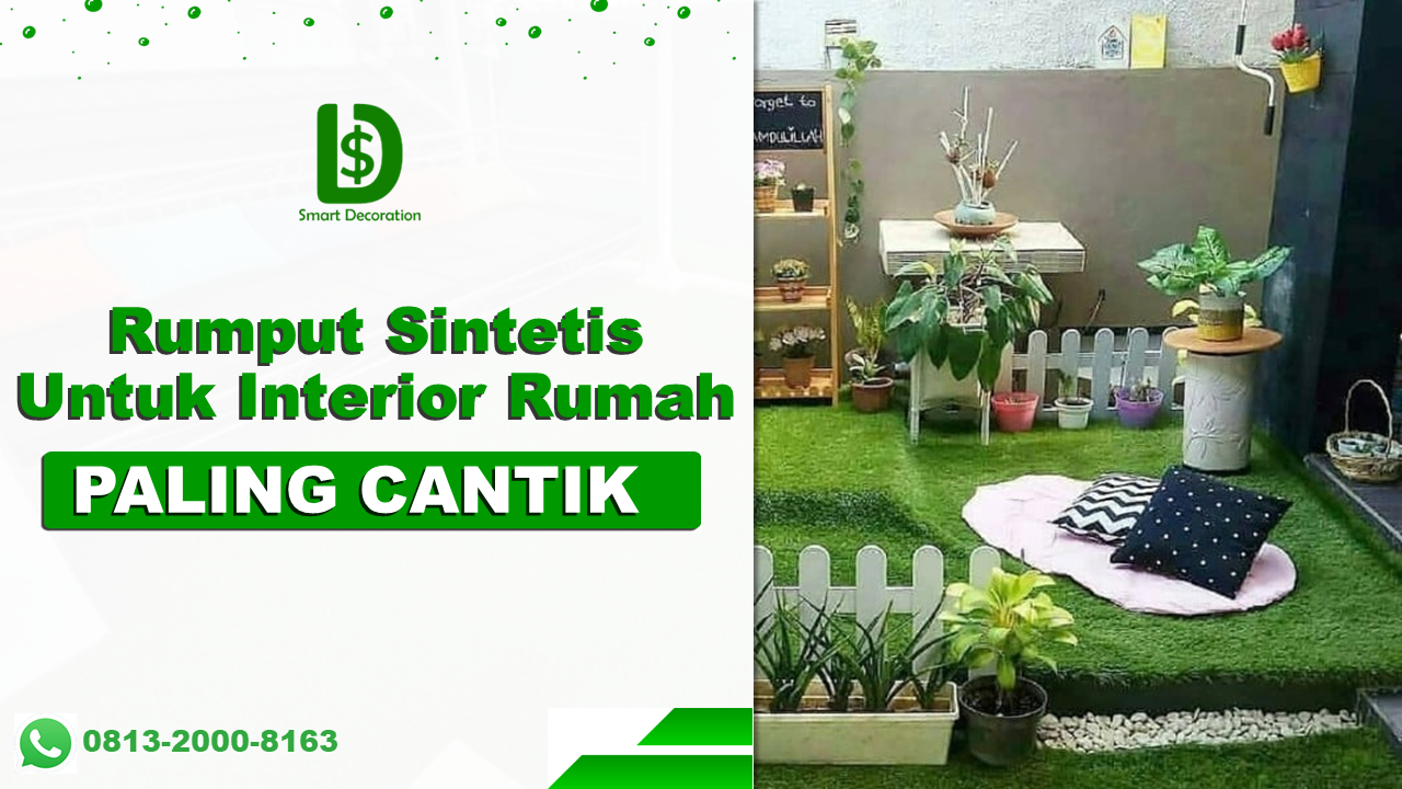 Rumput Sintetis untuk Interior Rumah