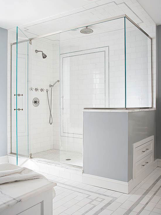 Desain Kamar Mandi Shower Minimalis Tanpa Bathub