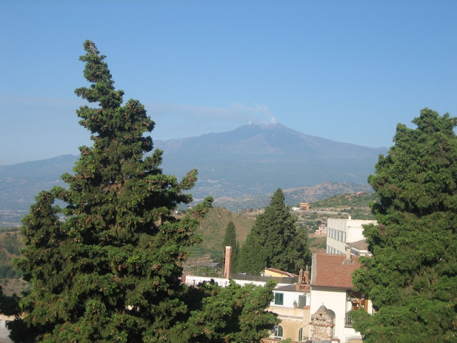 Etna desde el Teatro de Taormina