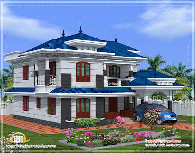 Beautiful Kerala home design - 2222 Sq.Ft. | Enter your blog name here