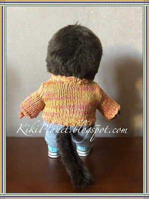 kiki monchhichi tricot vêtement handmade fait main knit poupée