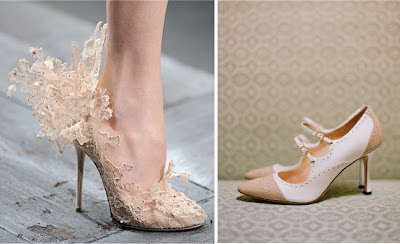 Tendencia en Zapatos de Novia 2013. El Color Nude.