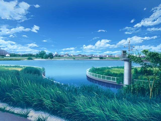 River Crossroad (Anime Background)