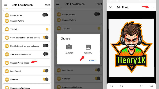 Gold lock screen app download