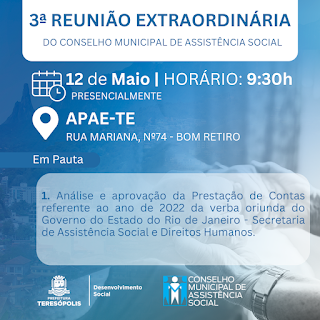 3ª reunião extraordinária do CMAS Teresópolis