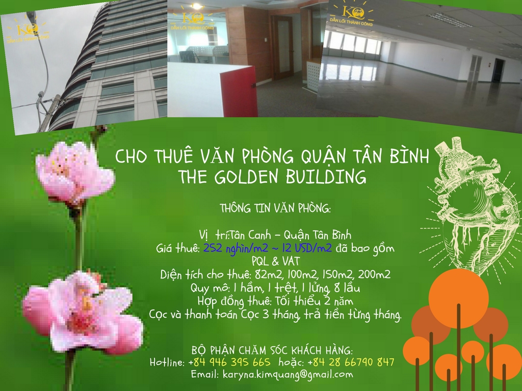 Cho thuê văn phòng quận Tân Bình Golden building