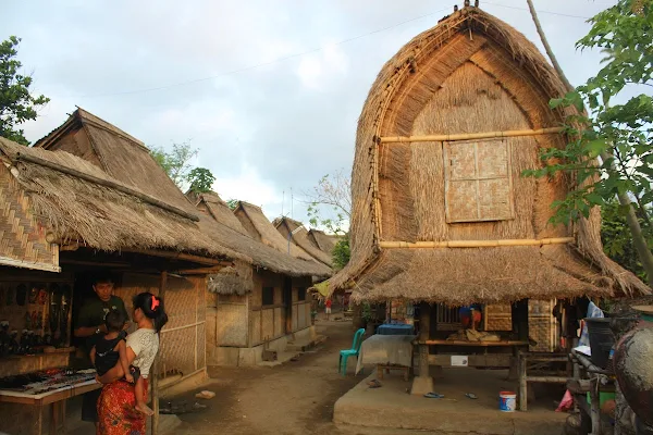 Rumah dan lumbung di Dusun Sade Rembitan Lombok