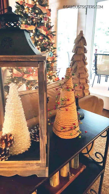 tabletop christmas trees DIY